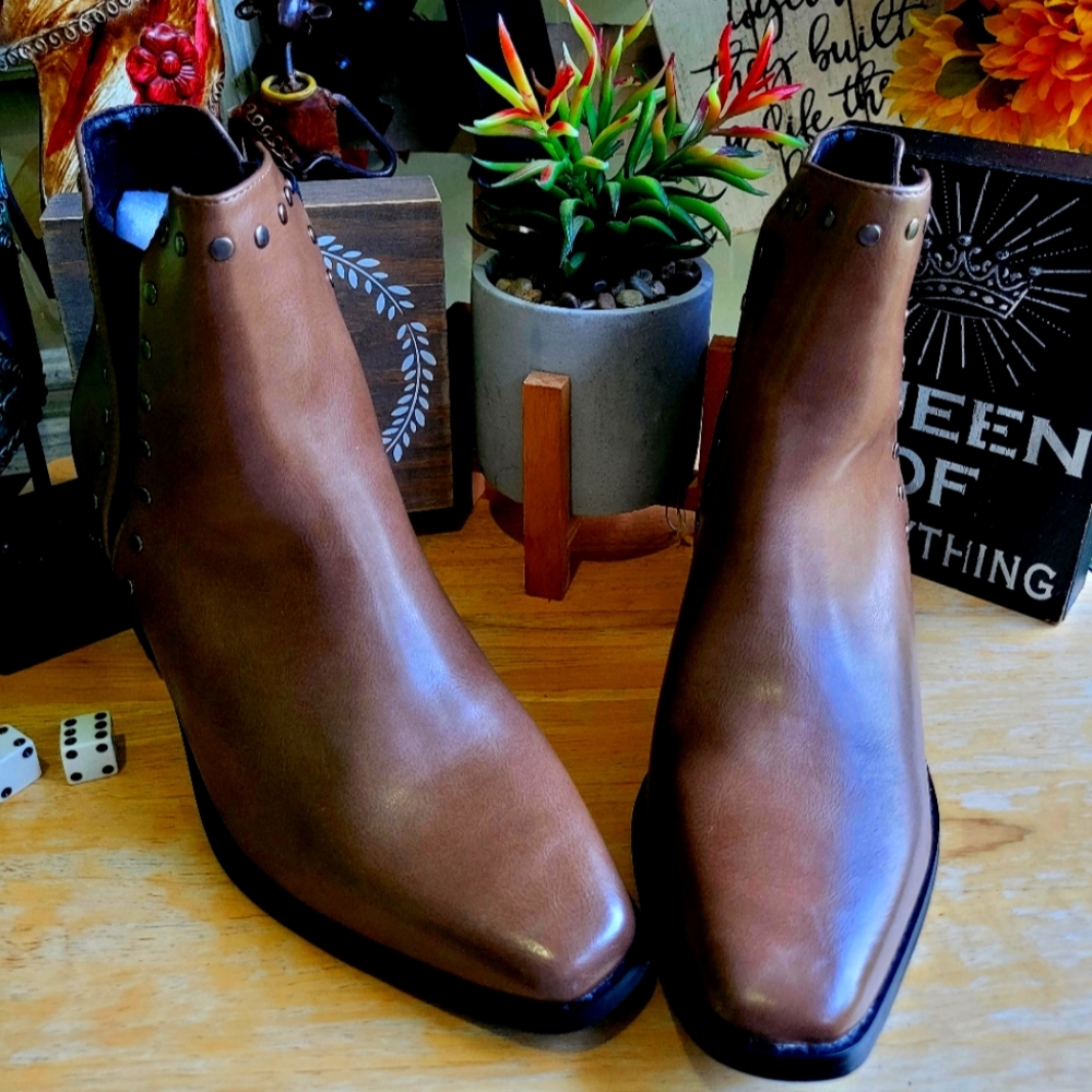 Women's Brown Ankle  Booties